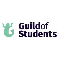 Guild of Students logo - a green shrugging mermaid with the text "Guild of Students" to its right